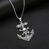 PERSONALIZED HIP HOP PIRATE SKULL PENDANT NECKLACE_CWAJE0971