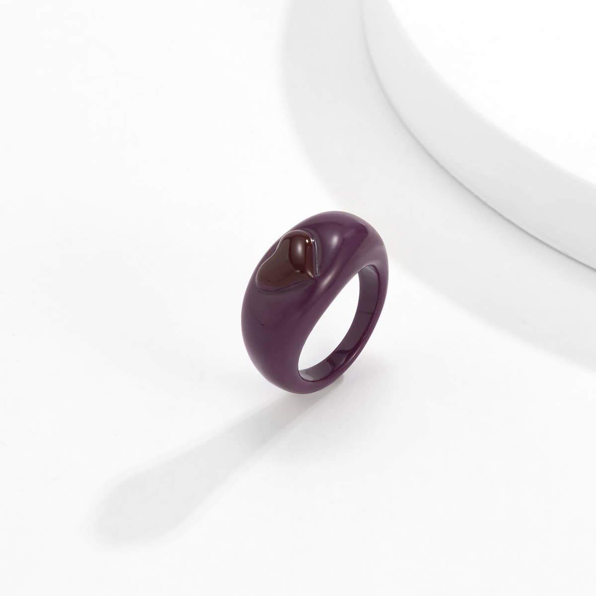 COLORFUL PASTORAL HEART THREE DIMENSIONAL RING_CWAJE1819