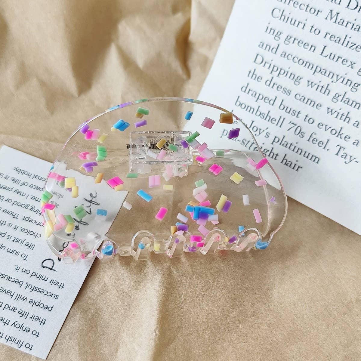 Fresh And Sweet Transparent Candy Hairpin_Cwaha07237