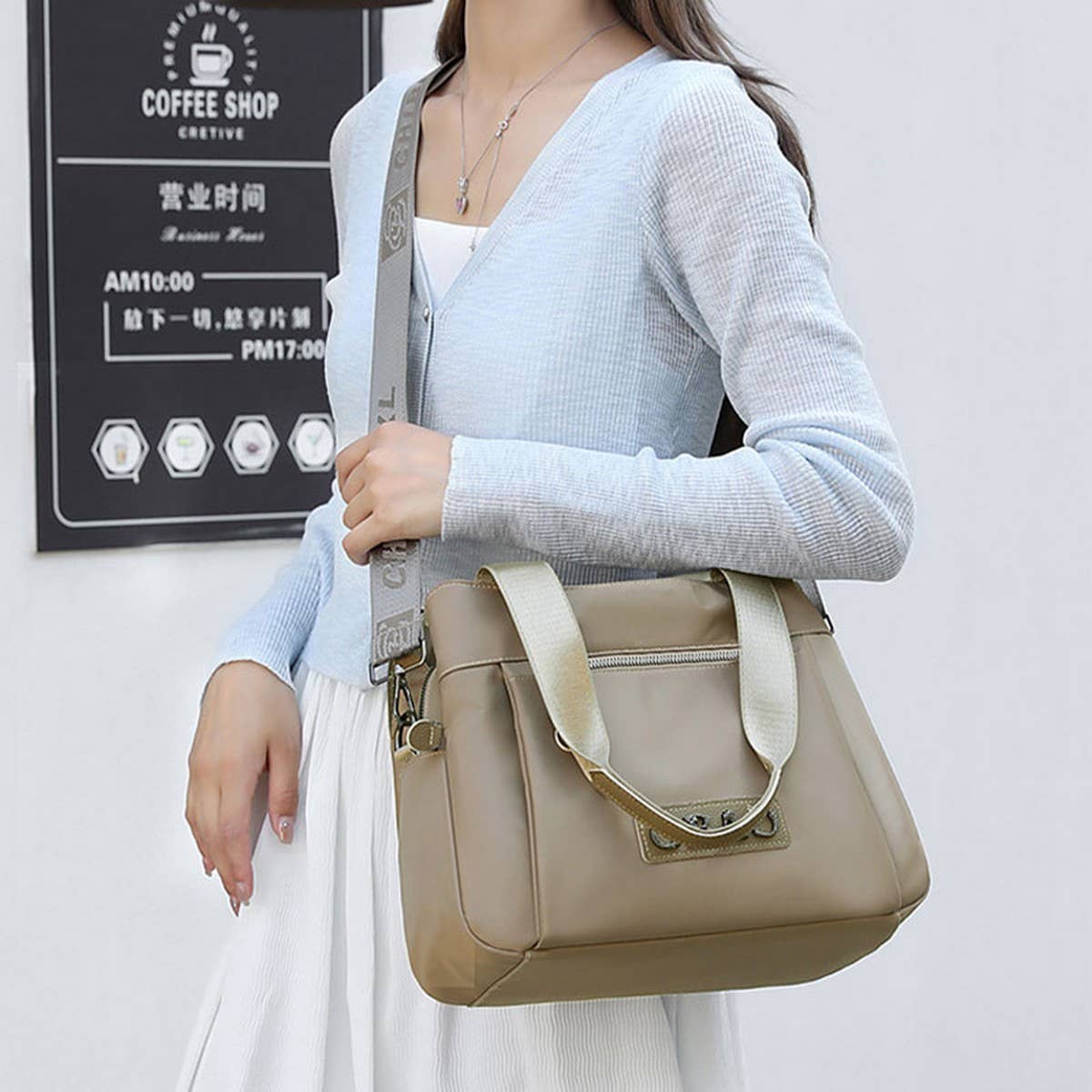 FASHION WATERPROOF NYLON SHOULDER BAG_CWASC1761
