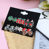 CUTE AND SIMPLE CHRISTMAS ALLOY EARRINGS GIFT SET_CWMM2633