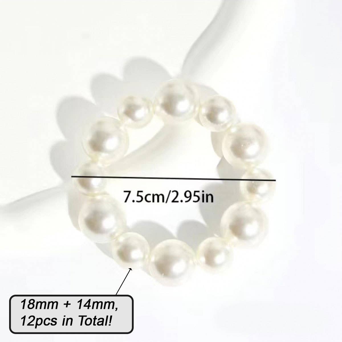PEARL HAIR TIE BRACELET FOR WOMEN CHIC SWEET_CWAHA0128