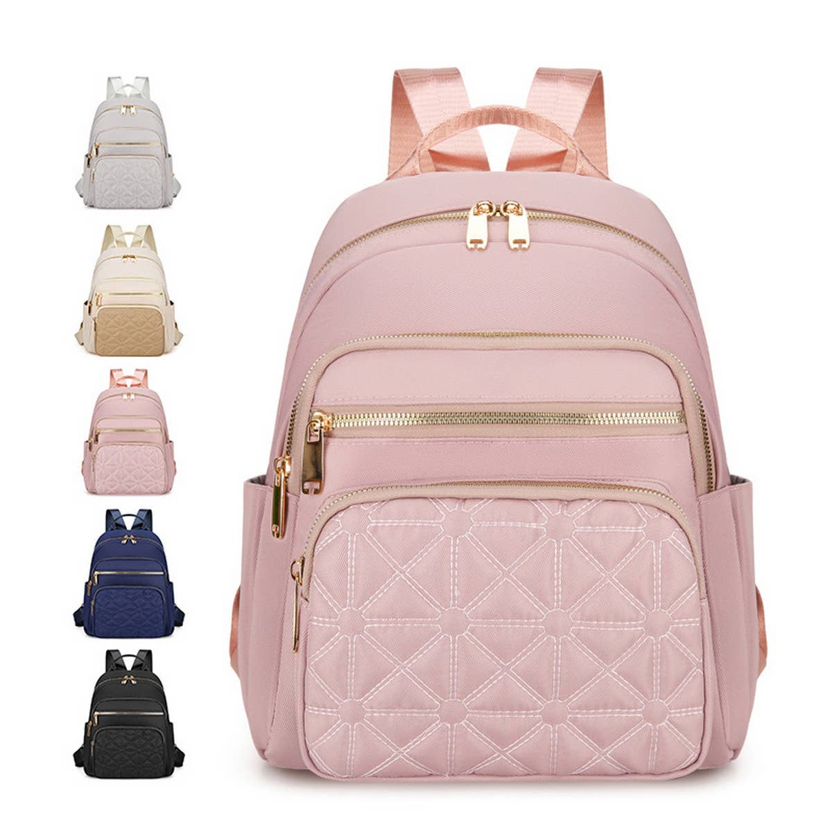 Women'S Fashionable All-Match Solid Color Backpack_Cwab2736