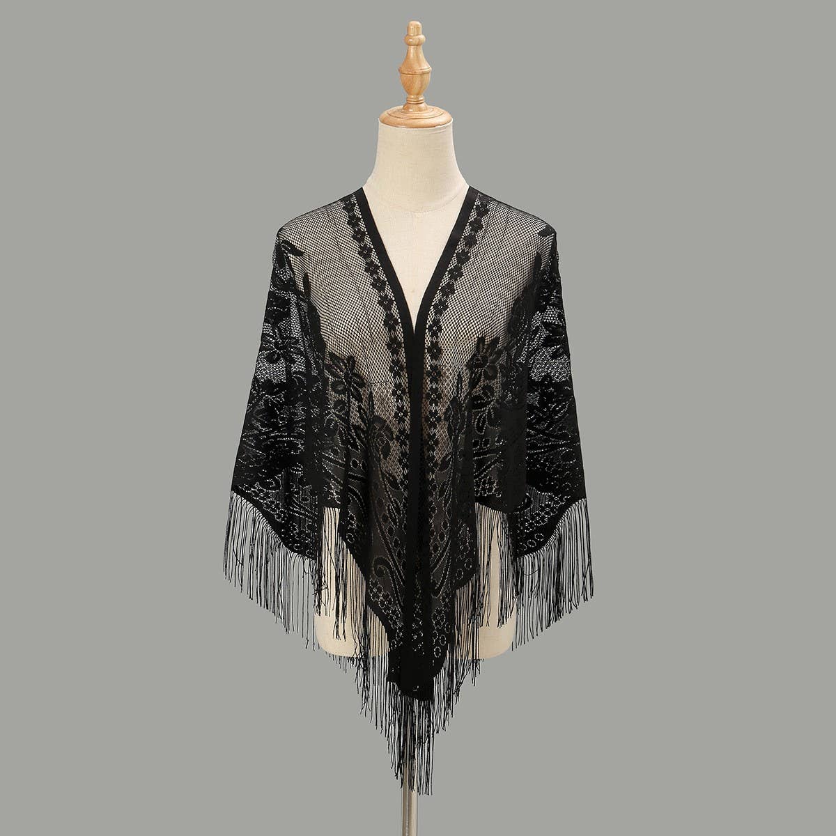 SOLID COLOR LACE SCARF SOFT SHAWL FOR WOMEN_CWMM1995