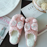NEW STYLE PLUSH BOW COTTON SLIPPERS FOR WOMEN_CWMM2945