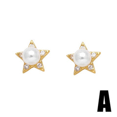 FASHIONABLE ZIRCON INLAID BEE EARRINGS_CWAJE0996