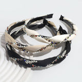 FASHION CROSS RHINESTONE BEADS HEADBAND_CWAHA2212