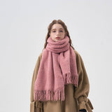 Wool Blend Solid Scarfsof Warm Winter Wrap_Cwasc2319