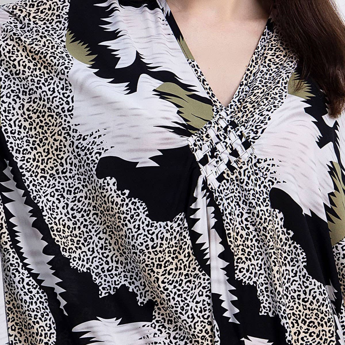 Ven Front Rayon Beachver-Up Dress_Cwmm6212