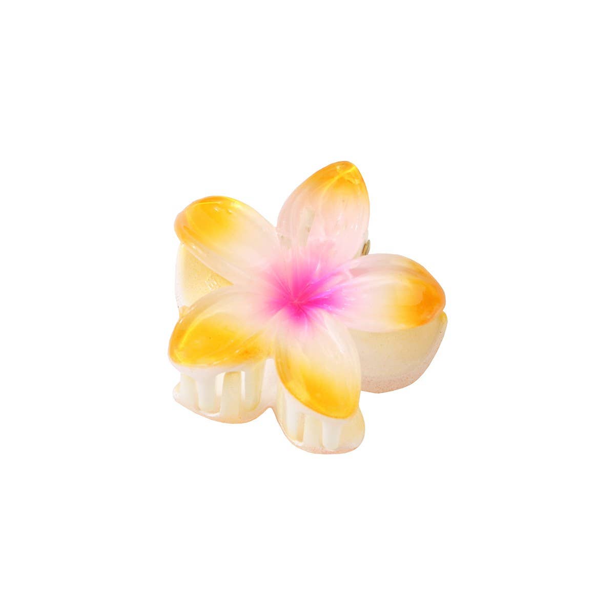 CANDY COLOR PLUMERIA HAIR CLAW SWEET FLORAL CLIP_CWMM4985