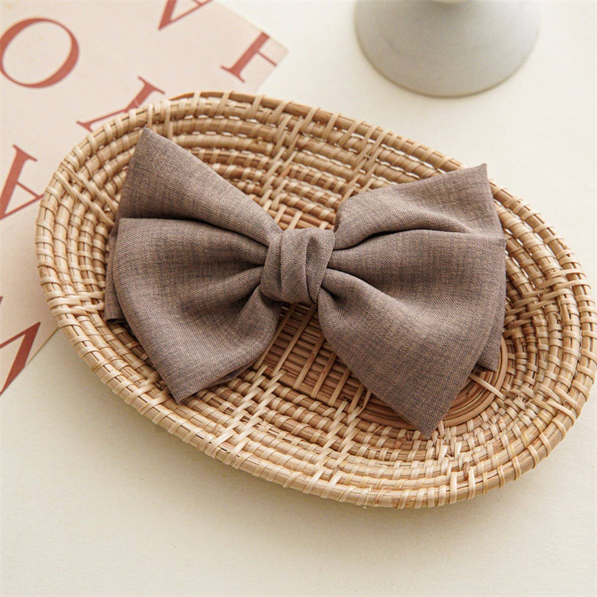 Women Knotted Bow Hair Clip_Cwaha0836