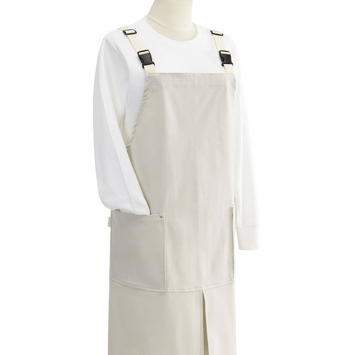 CAFE RESTAURANT CANVAS APRON WITH POCKETS_CWMM3294