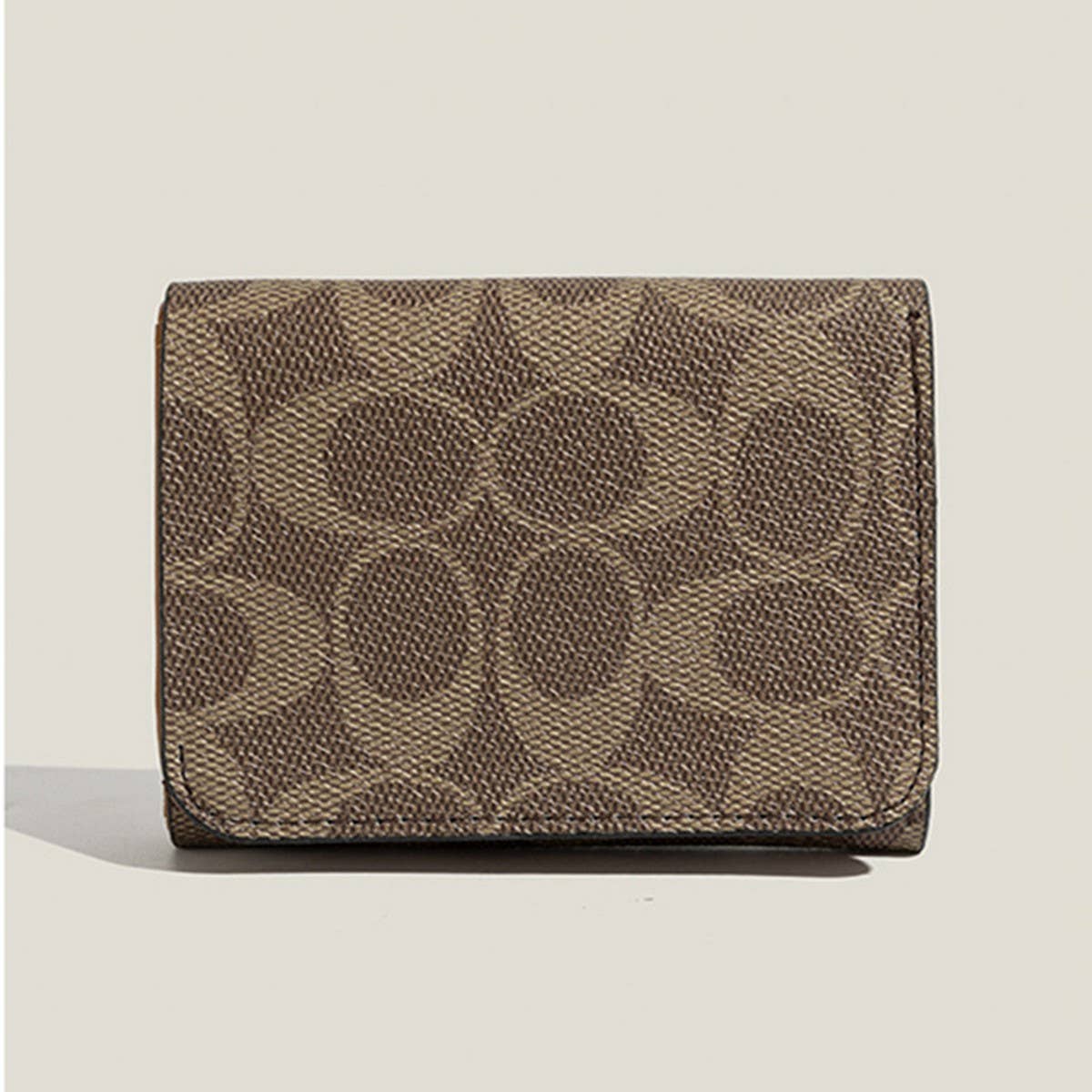 New Vintage Geometric Letter Mini 3-Fold Wallet_Cwab06269