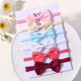 KIDS BOW HEADBAND SET ELASTIC NYLON NO MARKS_CWAHA6720