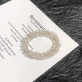 CUTE CRYSTAL VINTAGE HAIR TIE SWEET PONYTAIL BAND_CWAHA6765