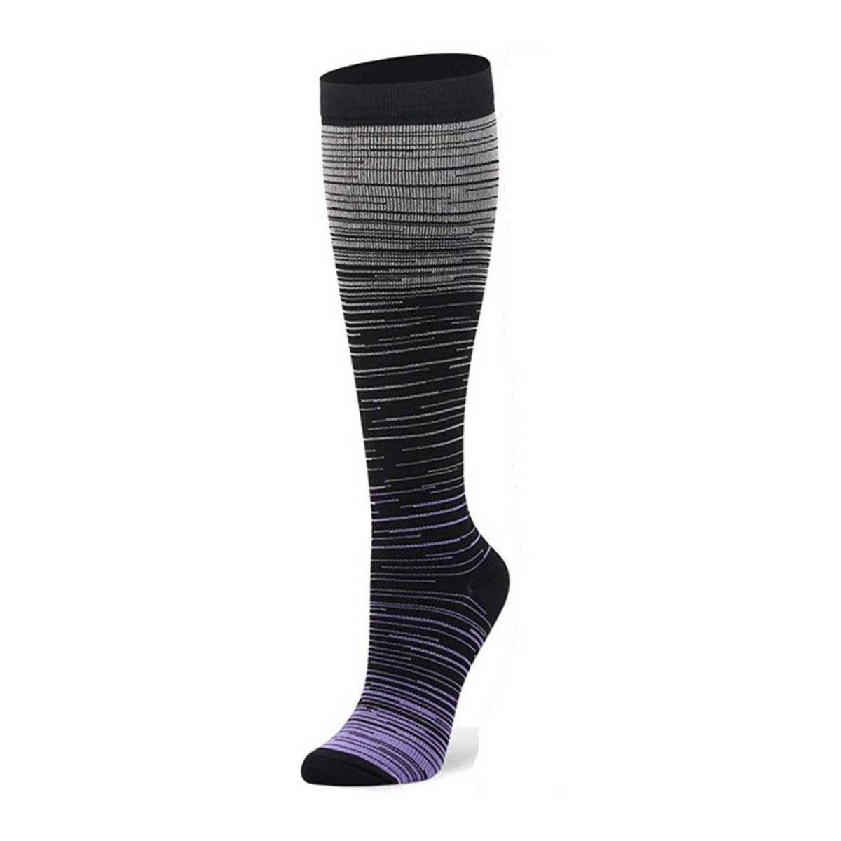 NEW GRADIENT MIXED COLOR COMPRESSION SOCKS_CWMS1884