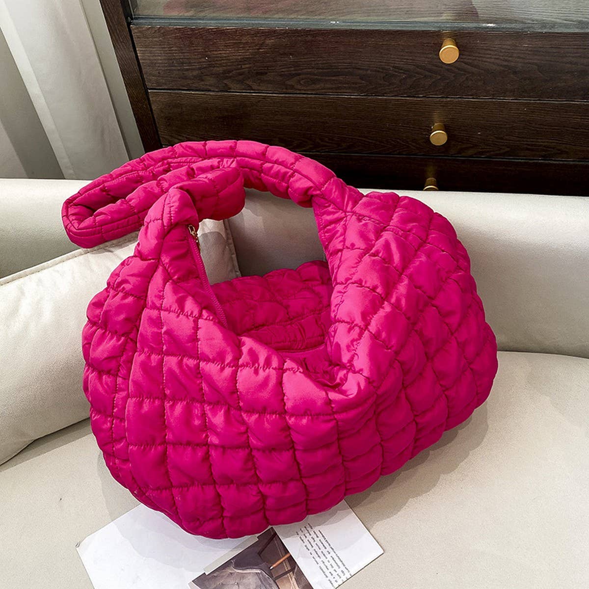 LARGE PUFFY CLOUD TOTE BAG SHOULDER PURSE_CUAB00508