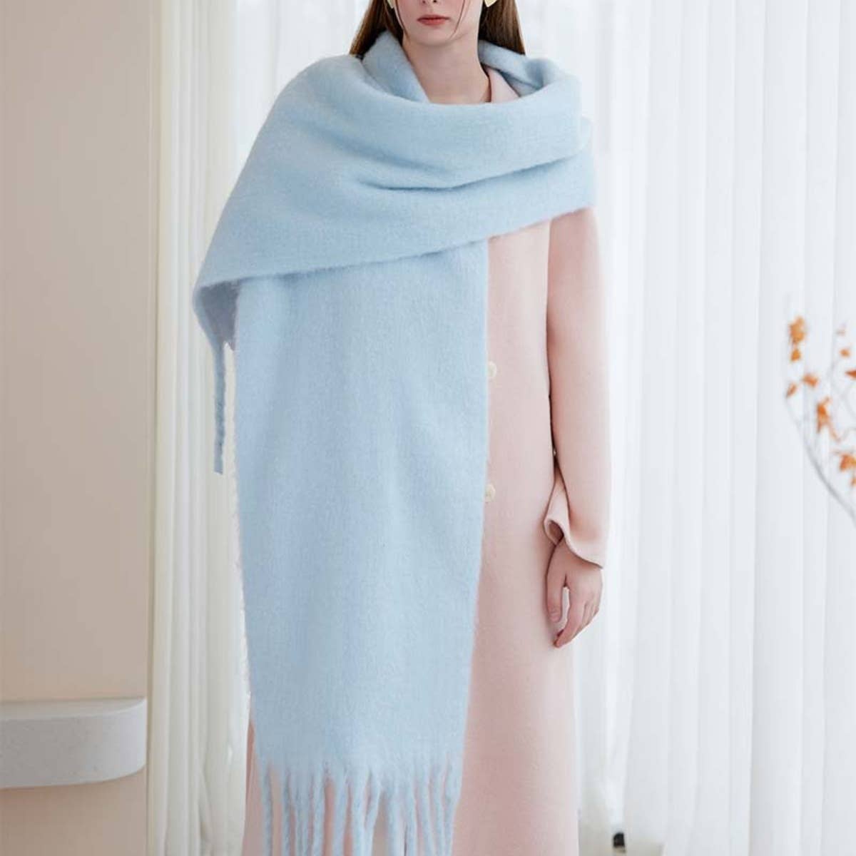 Cwasc1577_Winter Solid Color Fashion Warm Scarf Shawl