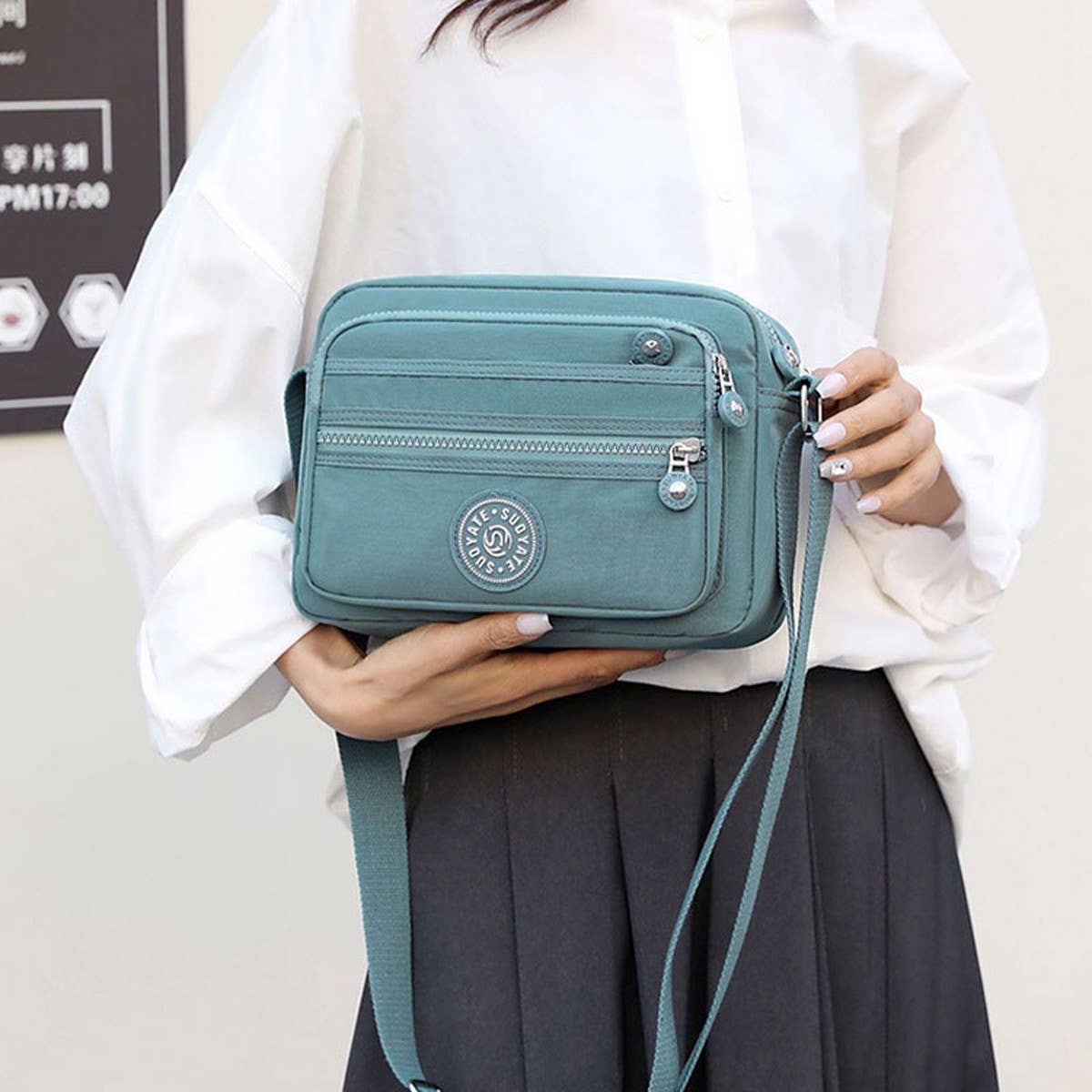 Fashion Casual Waterproof Shoulder Messenger Bag_Cwab3524