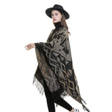 NEW WINTER SLIT WARM ETHNIC STYLE SHAWL_CWMM2098