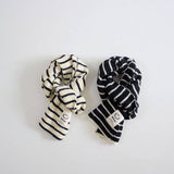 KIDS KNIT SCARF WITH SMILEY TAG WARM WINTER _CWASC2103