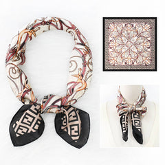 Vintage Floral Paisley Satin Scarf For Fall_Cwasc1170