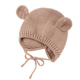 SOLID COLOR KNITTED CHILDRENS WARM WOOLEN HAT_CWAH1746