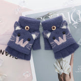 CHILDRENS GLOVES CUTE CARTOON WINDPROOF GLOVES_CWAG0153