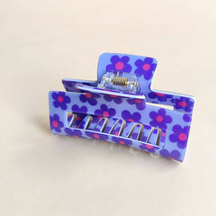 DOPAMINE FLOWER SQUARE HAIR CLAW CLIP CUTE STYLE_CWAHA1022