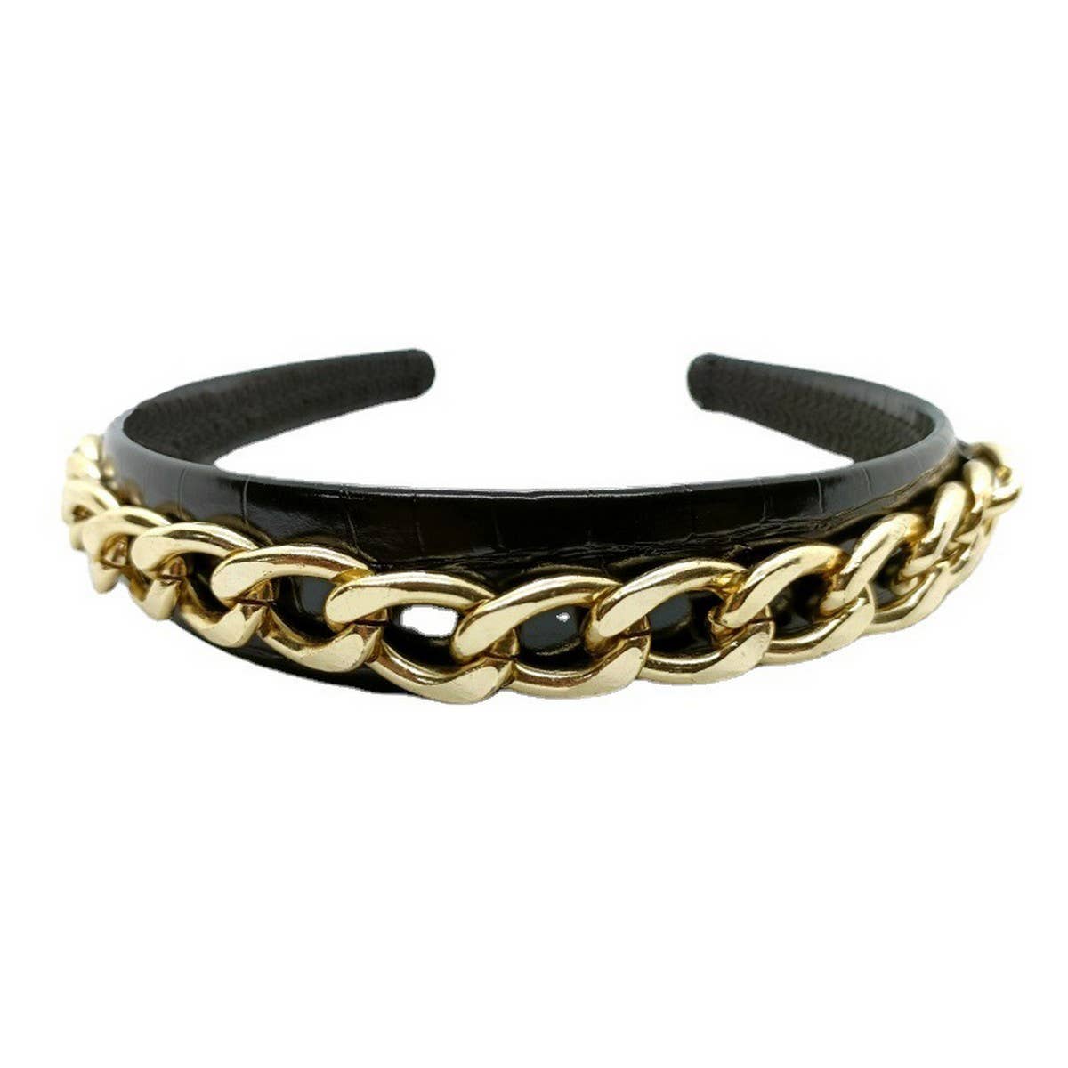NEW CLASSIC CROC CHAIN PUNK ELEGANT HEADBAND_CWAHA6322