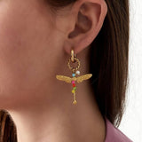 COLORFUL TEMPERAMENT FASHION DRAGONFLY EARRINGS_CWAJE5125