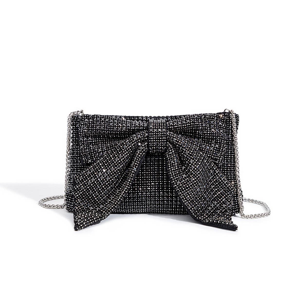 NEW FASHION LEISURE BOW RHINESTONE EVENING BAG_CWAB3603