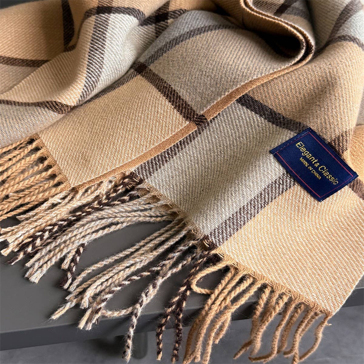 Vintage Soft Cashmere Feel Tassel Winter Scarf_Cwasc03236