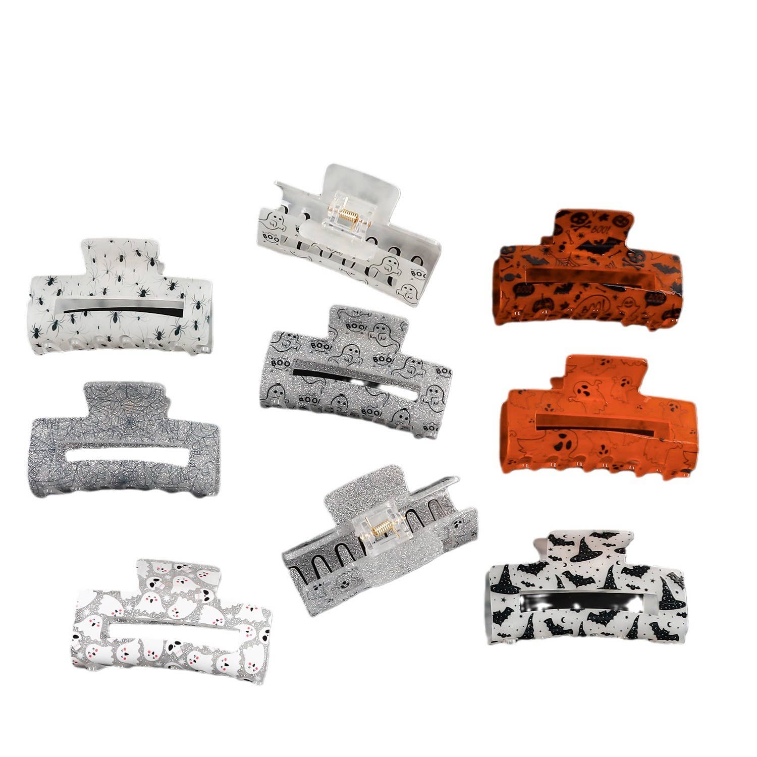 Halloween Ghost Rectangular Hairpin
