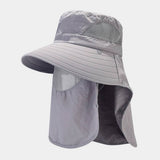 QUICK DRY JUNGLE SUN HAT WITH FACE FLAP FOR HIKING_CWAH3803