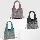 LADIES GRADIENT RHINESTONE PORTABLE EVENING BAG_CWAB3584