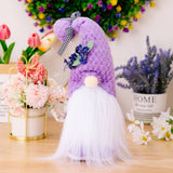 Cwmm10345_Purple Gnome Plush Doll Lavender Mother Day