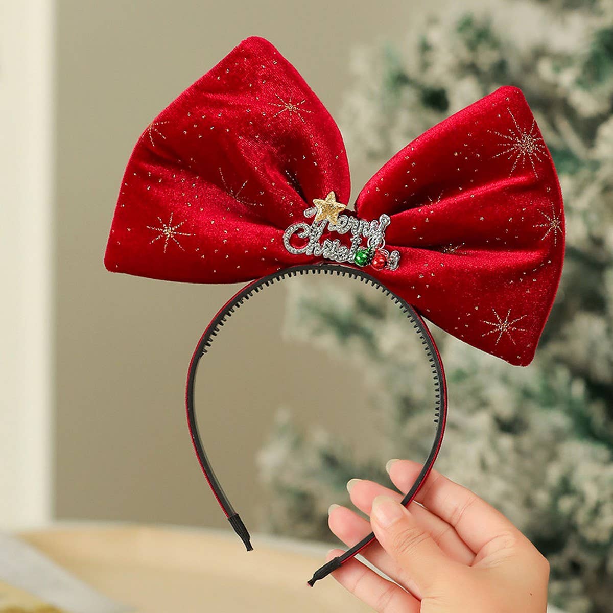 Christmas Party Hat Feather Headband Decor_Cwmm10585
