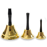 Cwasc03111_Gold Christmas Hand Bell With Wooden Handle