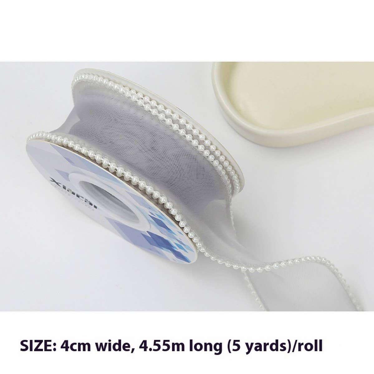 PEARL FISHTAIL YARN RIBBON WAVE YARN DIY RIBBON_CWMM5772