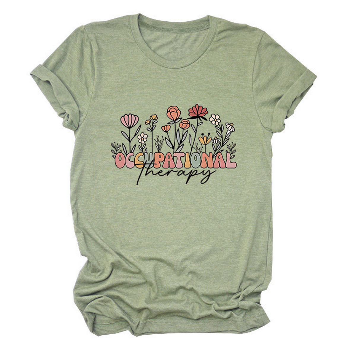 CASUAL CREW NECK TEE OCCUPATIONAL THERAPY THEME_CWTTS1531