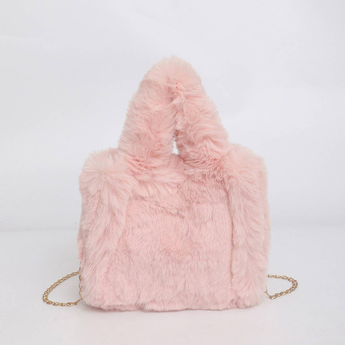 FLUFFY FUR HANDBAG WOMEN CHAIN SHOULDER BAG_CUAB00584