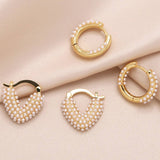 FASHIONABLE PEARL INLAID HEART SHAPED EARRINGS_CWAJE1037