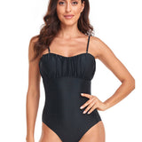 Womens One Piece Suspender Bikini Swimsuit