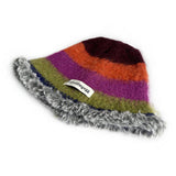 Womens Striped Colorblock Knitted Hat_Cwah2060