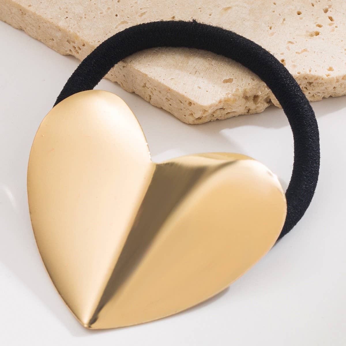 SWEETHEART METALLIC ELASTIC HAIR TIE_CWAHA6230