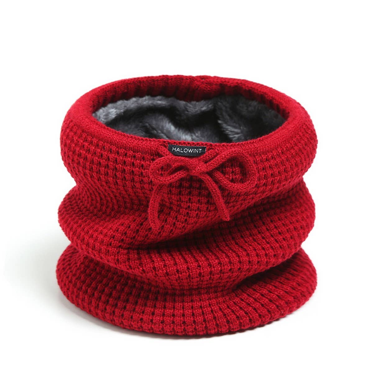 SOLID COLOR WARM VERTICAL STRIPED KNITTED SCARF_CWASC1038