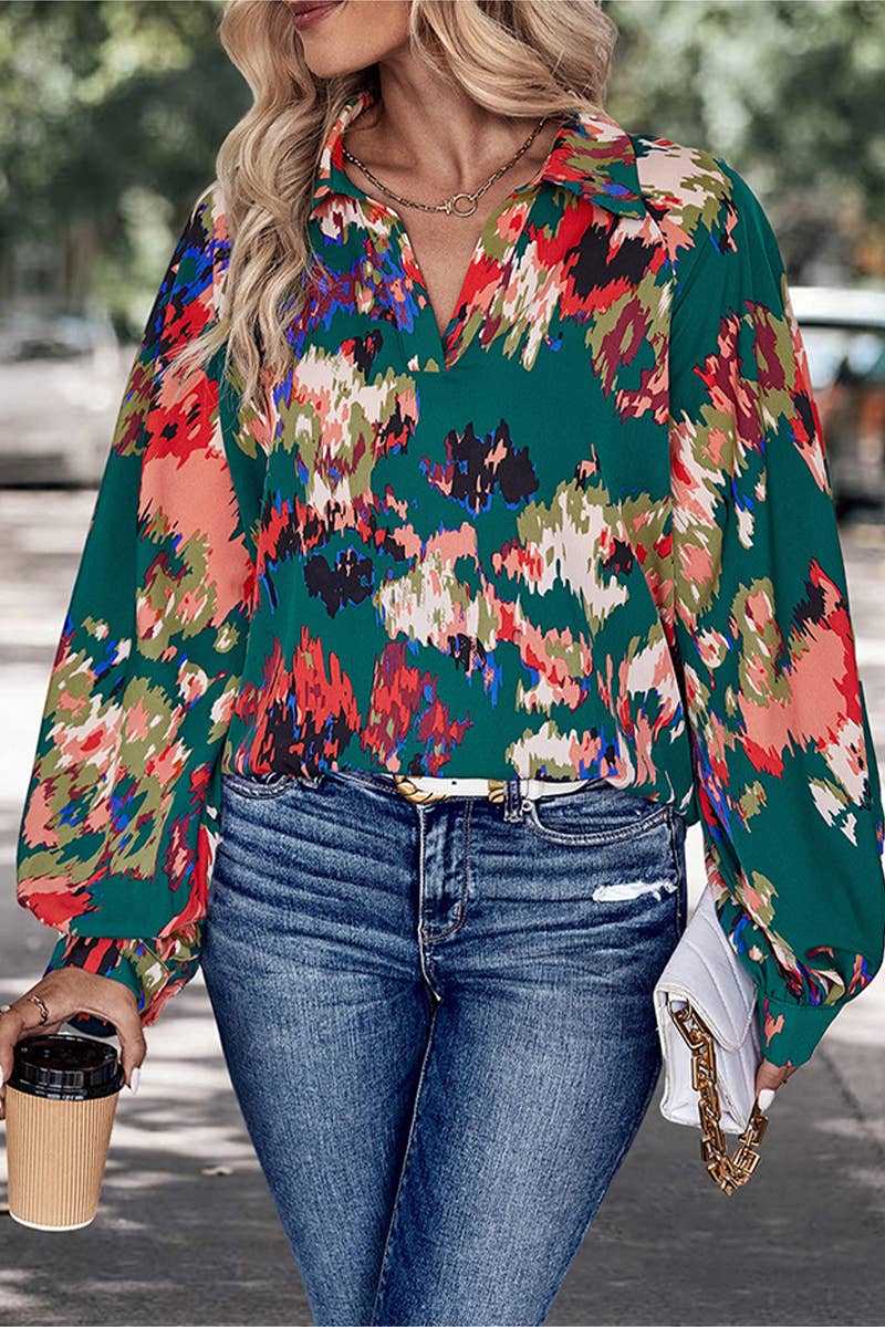 Women Fall Fashion Printed Long Sleeve Shirt_Cwtstl0599