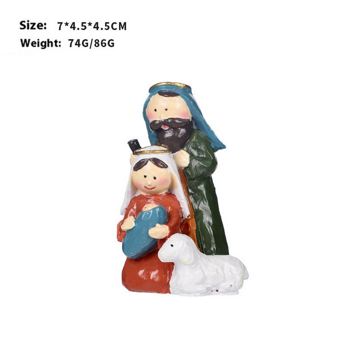 NATIVITY SCENE RESIN CHRISTMAS TABLE DECOR_CWMM9874