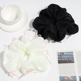 SIMPLE PEARL BOW FABRIC HAIR ROPE_CWAHA2207